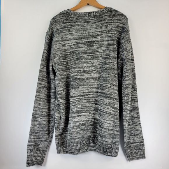 And Now This Mens Sweater XL Pullover Marled Gray Crewneck - Picture 3 of 10